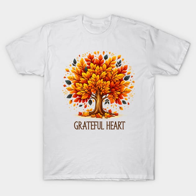 Grateful Heart T-Shirt by MZeeDesigns